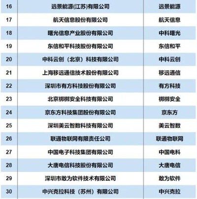 物联互联网系统厂商排行榜，物联互联网系统领域知名企业介绍